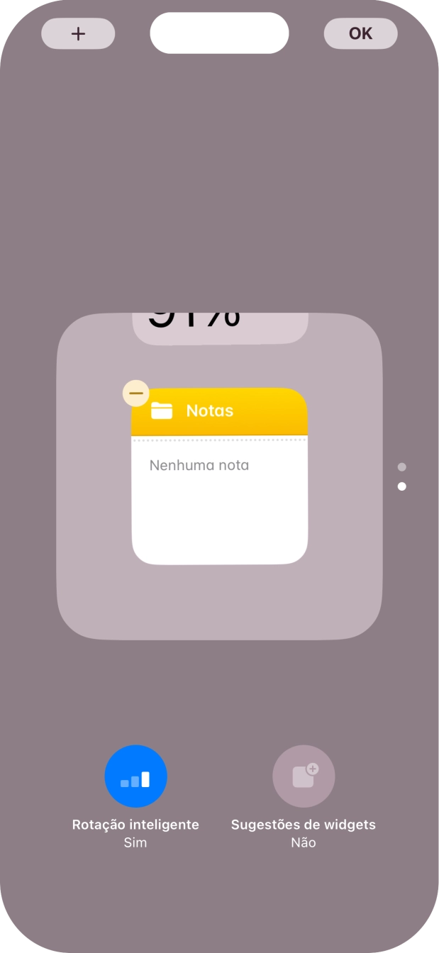 Prima Rotação inteligente para ativar ou desativar a função.