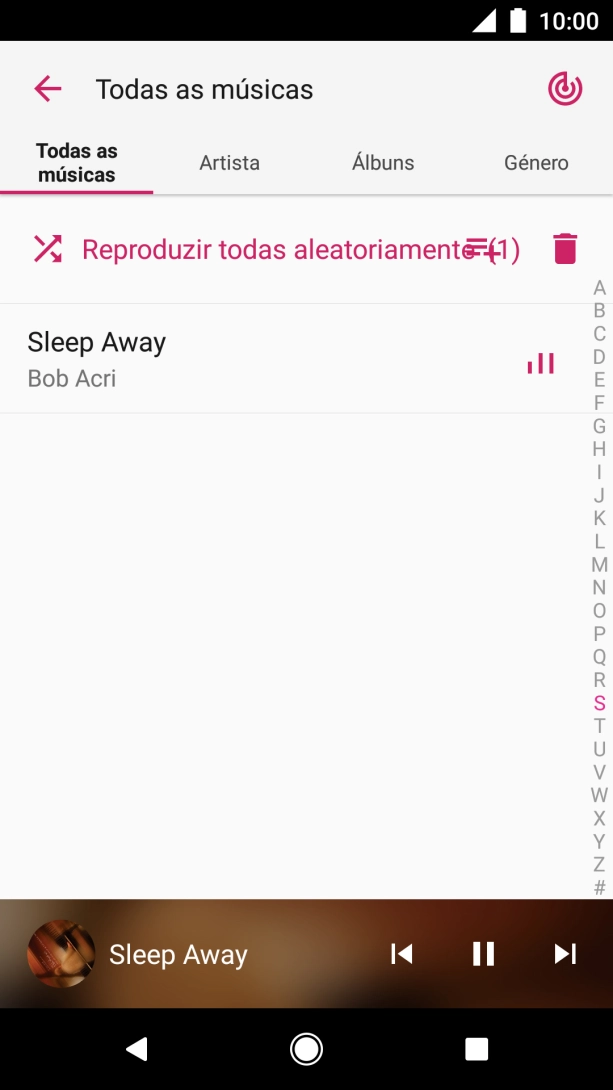 Prima o título da música.