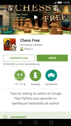 Prima a tecla de início para terminar e voltar ao ecrã inicial.