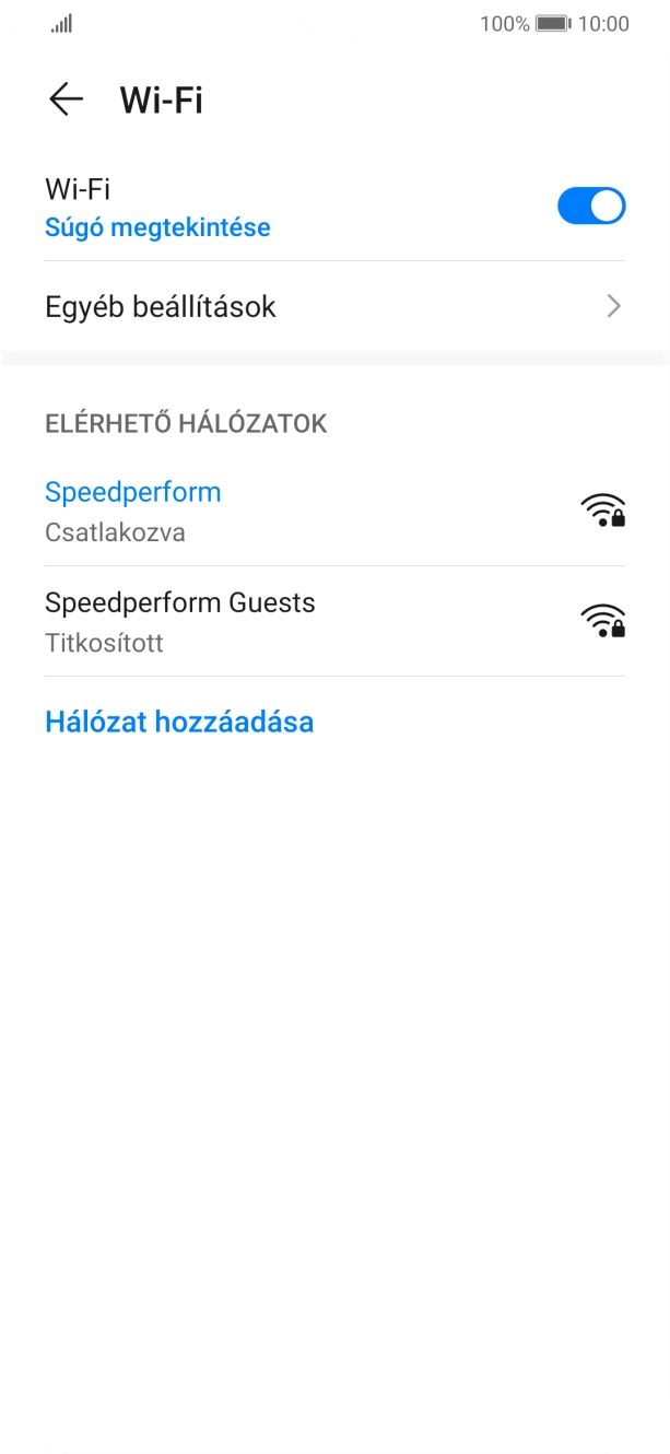 Húzd az ujjad felfelé a kijelző aljáról, hogy visszatérj a kezdőképernyőhöz.