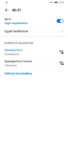 Húzd az ujjad felfelé a kijelző aljáról, hogy visszatérj a kezdőképernyőhöz.