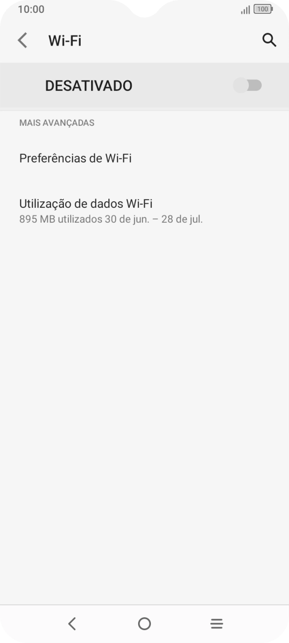 Prima o indicador para ativar a função.
