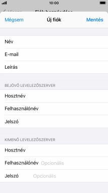 Válaszd a Mentés lehetőséget. Beállította a rendszer az e-mail-fiókodat. Amennyiben további beállításokat kívánsz alkalmazni a bejövő és kimenő szerverhez, az alábbi lépésekkel folytasd.