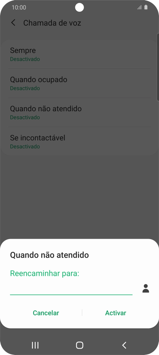 Introduza 123 e prima Activar.