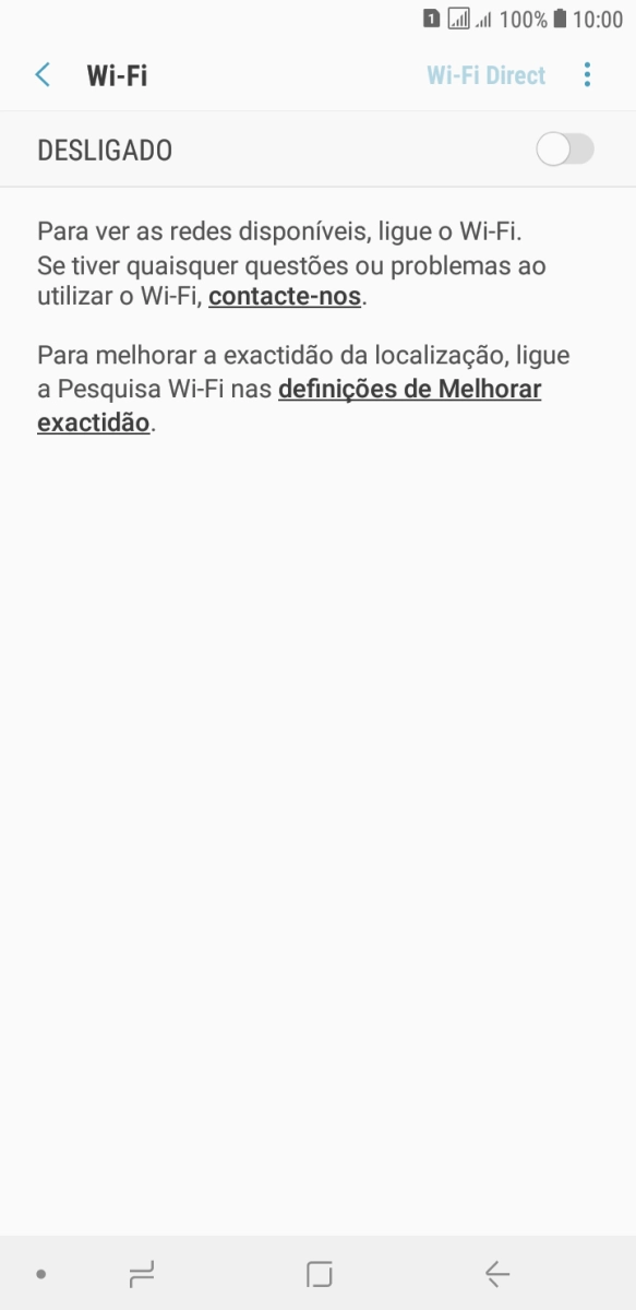 Prima o indicador para ativar a função.