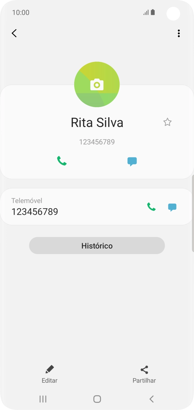 Prima a tecla de início para terminar e voltar ao ecrã inicial.