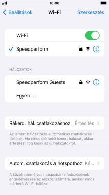 A befejezéshez, és ahhoz, hogy visszatérhess a főképernyőhöz, nyomd meg a főgombot.