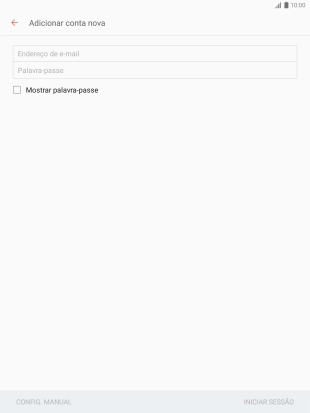 Prima Endereço de e-mail e introduza o seu endereço de e-mail Vodafone.
