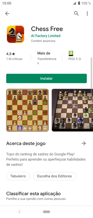 Prima Instalar e siga as indicações no ecrã para instalar a app.