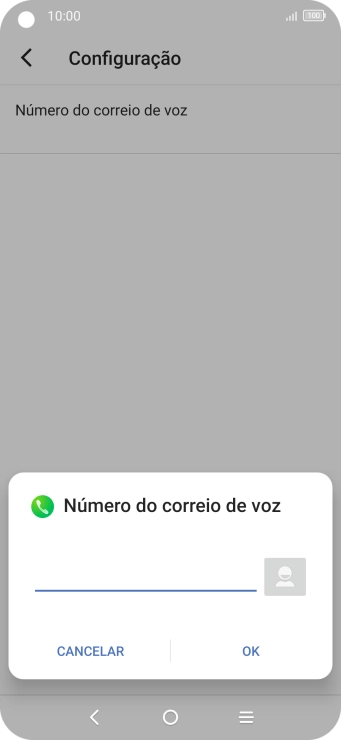 Introduza 123 e prima OK.
