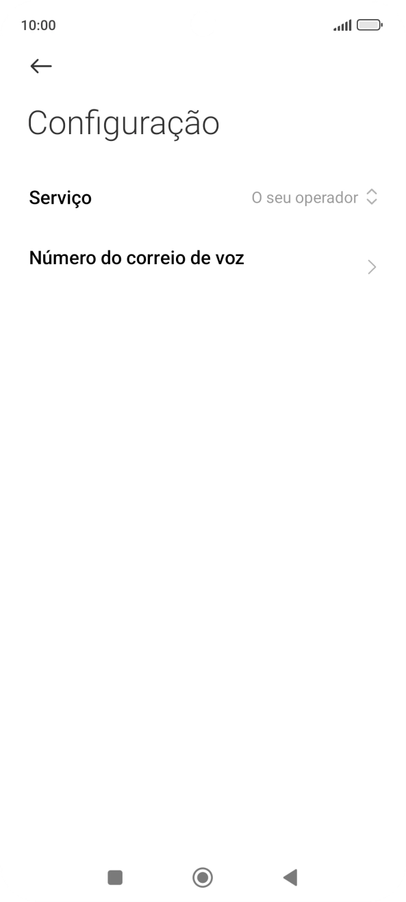 Prima Número do correio de voz.