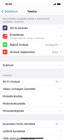 Válaszd a Hívásvárakoztatás lehetőséget.