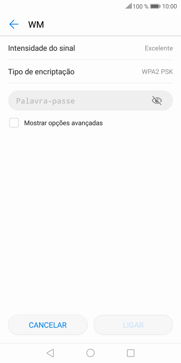 Prima Palavra-passe.