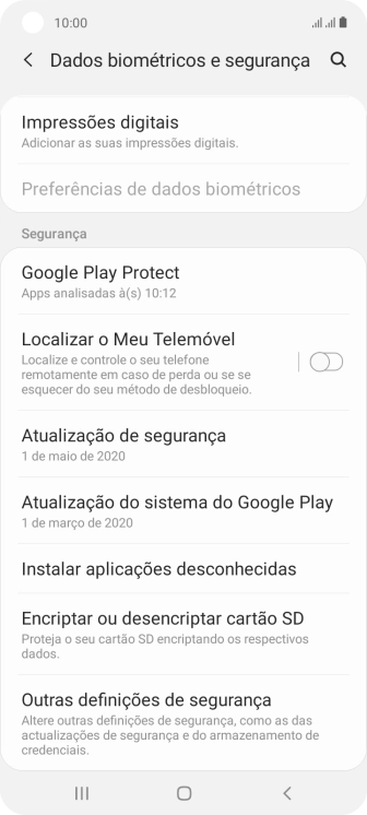 Prima Outras definições de segurança.