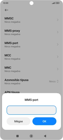 Írd be azt, hogy 8080, és válaszd az OK lehetőséget.