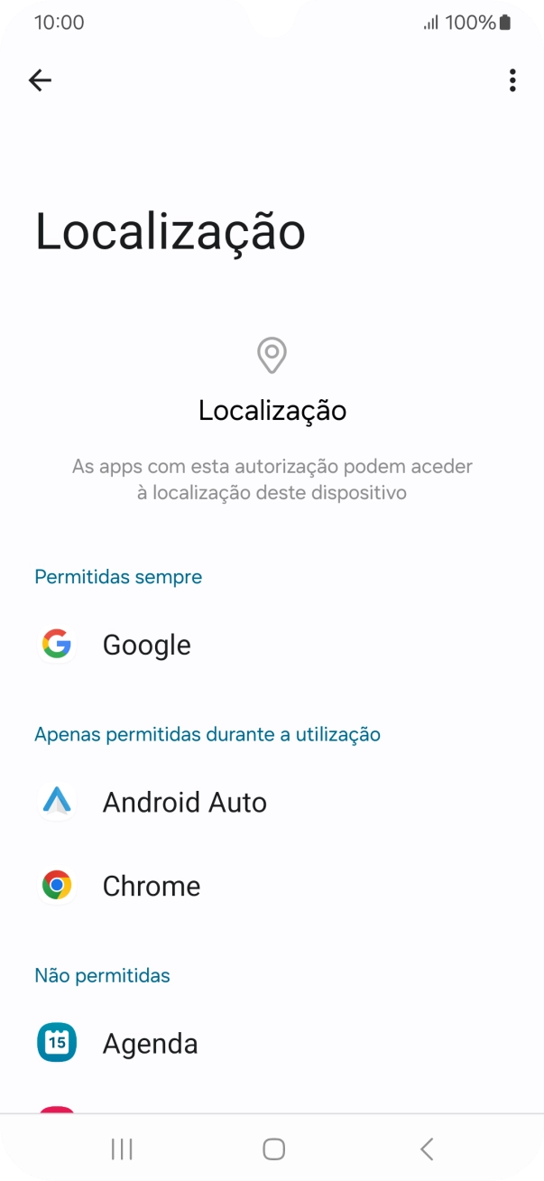 Prima a app pretendida.