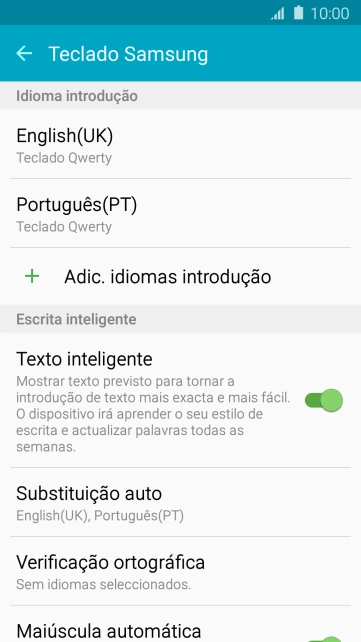 Prima a tecla de retrocesso.