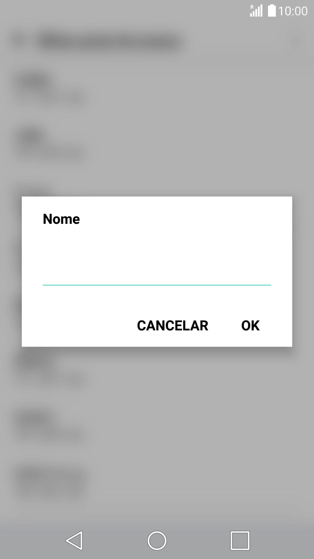 Introduza Vodafone MMS e prima OK.