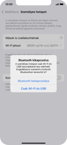 Amennyiben ki van kapcsolva a Wi-Fi, válaszd a Csak Wi-Fi és USB lehetőséget.