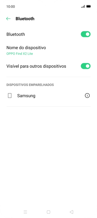 Prima a tecla de início para terminar e voltar ao ecrã inicial.