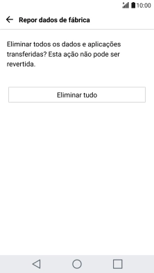 Prima Eliminar tudo.