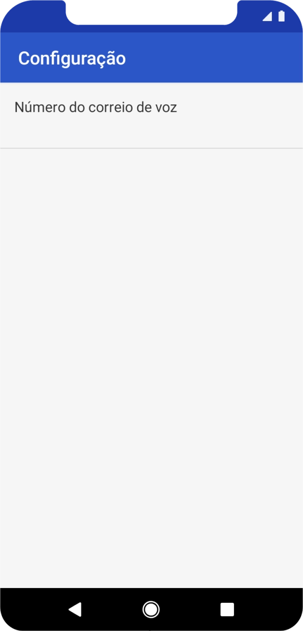 Prima Número do correio de voz.