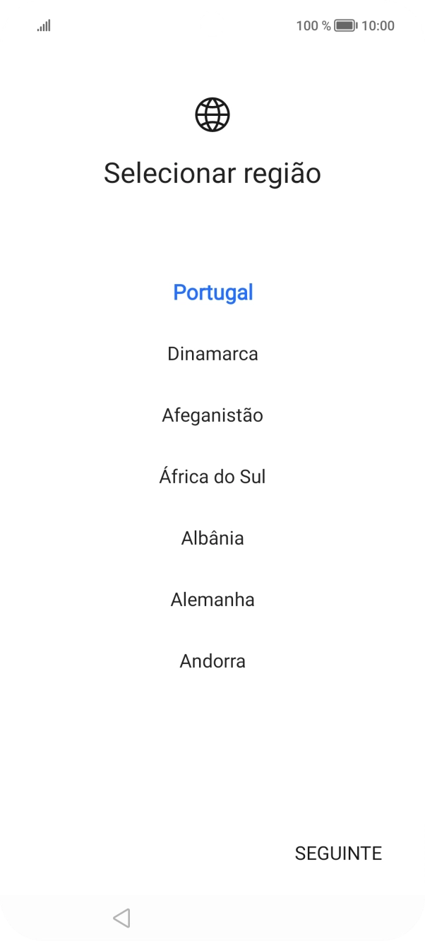 Prima o país pretendido.