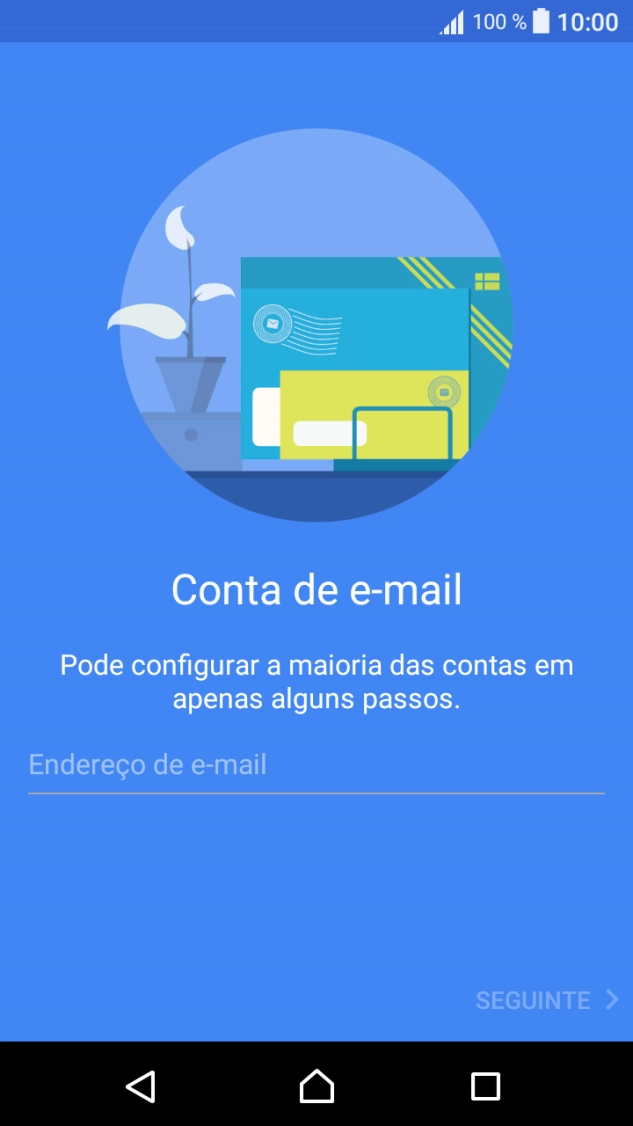 Prima Endereço de e-mail e introduza o seu endereço de e-mail.