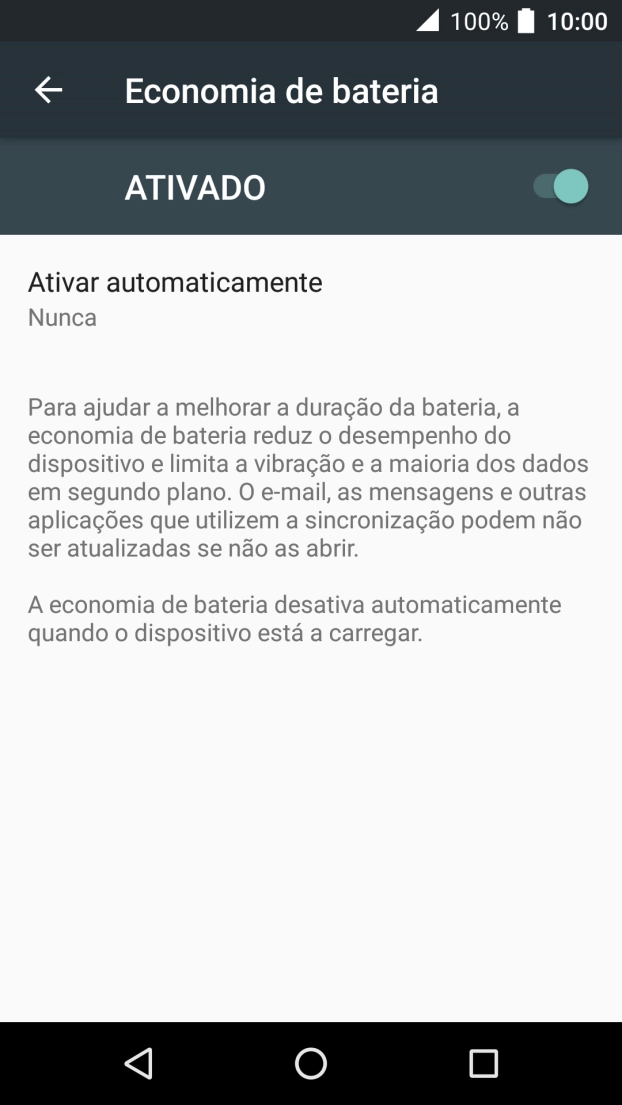 Prima a tecla de início para terminar e voltar ao ecrã inicial.