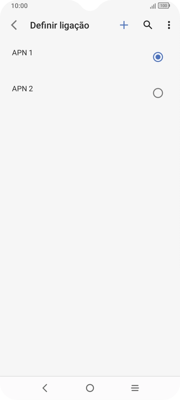 Prima o campo junto à ligação de dados para a ativar.