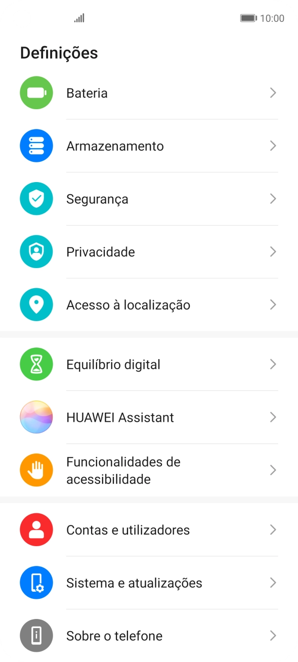 Prima Contas e utilizadores.