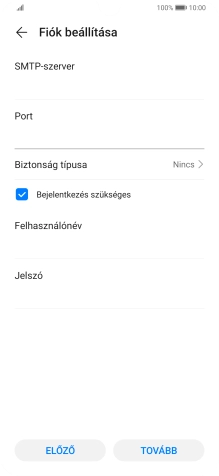 Válaszd a Biztonság típusa lehetőséget.