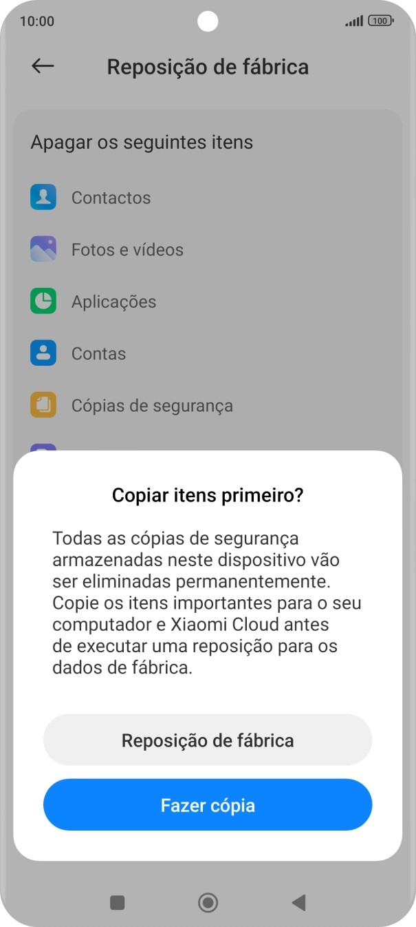 Prima Reposição de fábrica.