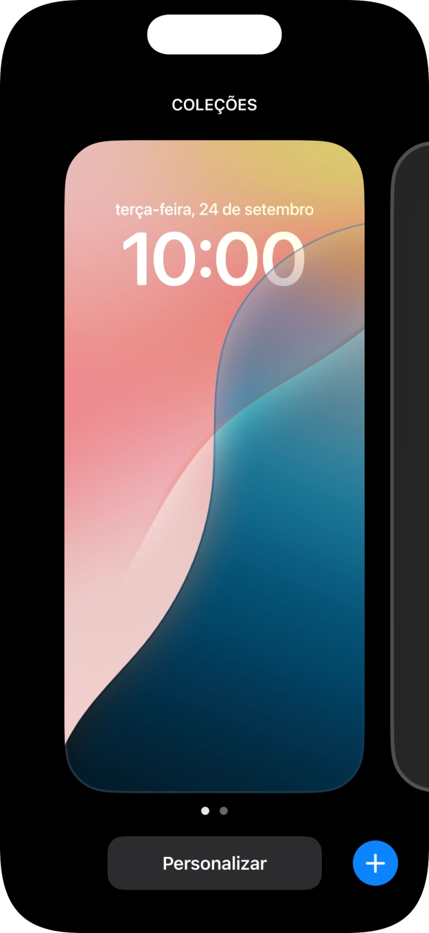 Prima o ícone para adicionar.