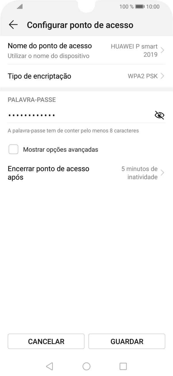 Prima Nome do ponto de acesso.
