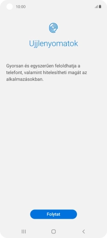 Válaszd a Folytat lehetőséget.