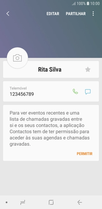 Prima a tecla de início para terminar e voltar ao ecrã inicial.