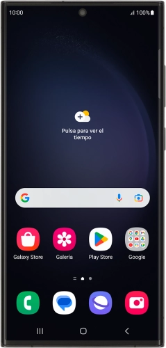 Imagen 1: Vista frontal del Samsung Galaxy S23 Ultra - Black
