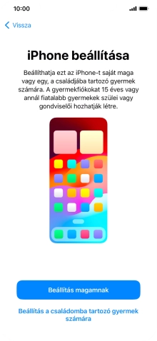 Válaszd a Beállítás magamnak lehetőséget.