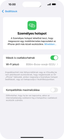 Húzd az ujjad felfelé a kijelző aljáról, hogy visszatérj a kezdőképernyőhöz.