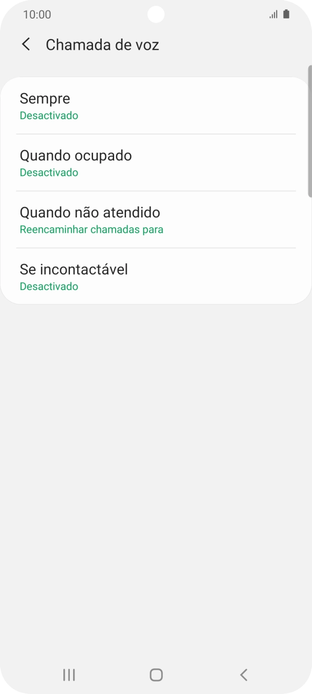 Prima a tecla de início para terminar e voltar ao ecrã inicial.