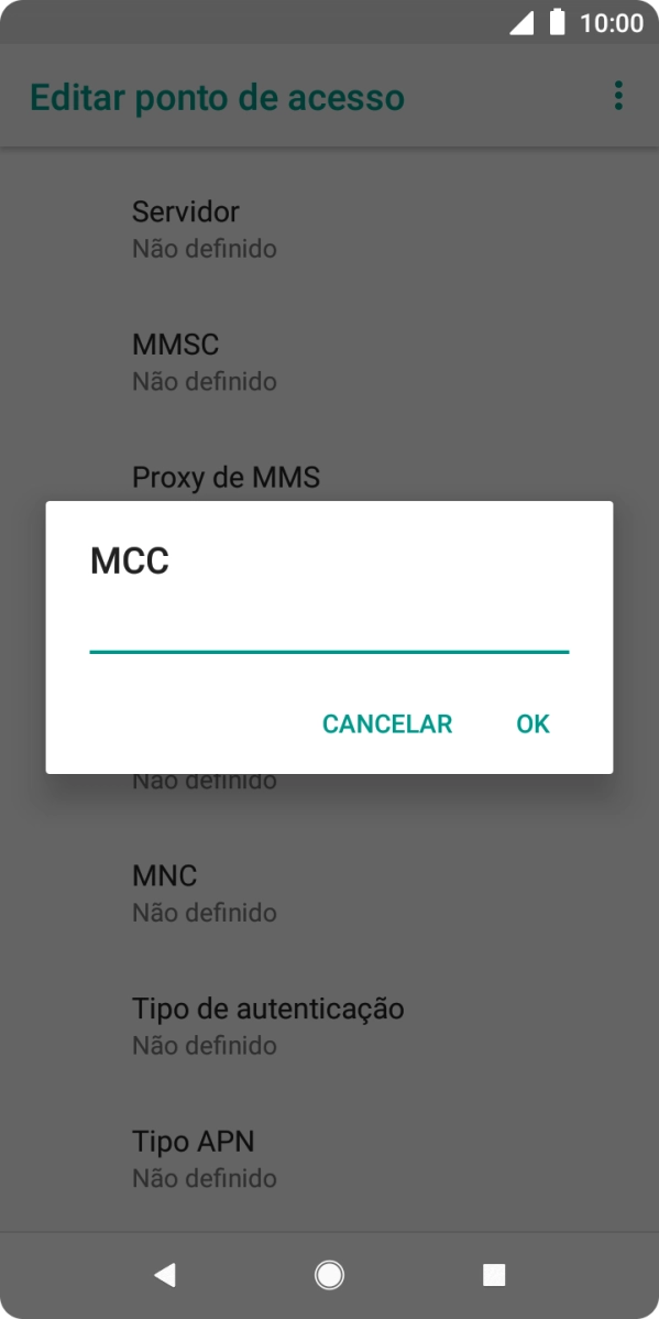 Introduza 268 e prima OK.