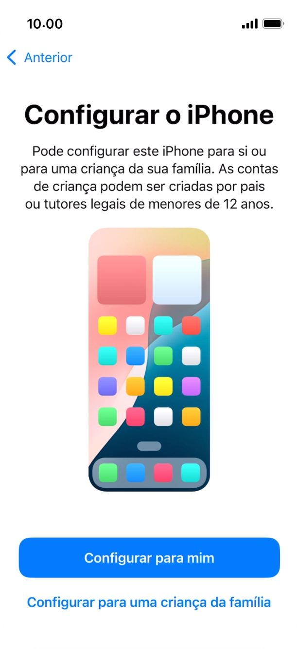 Prima Configurar para mim.