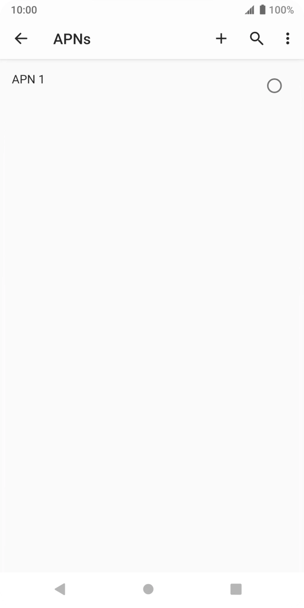 Prima o ícone de nova ligação de dados.