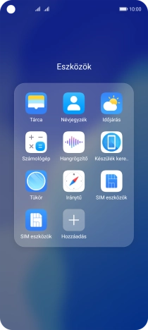 Válaszd a Névjegyzék lehetőséget.