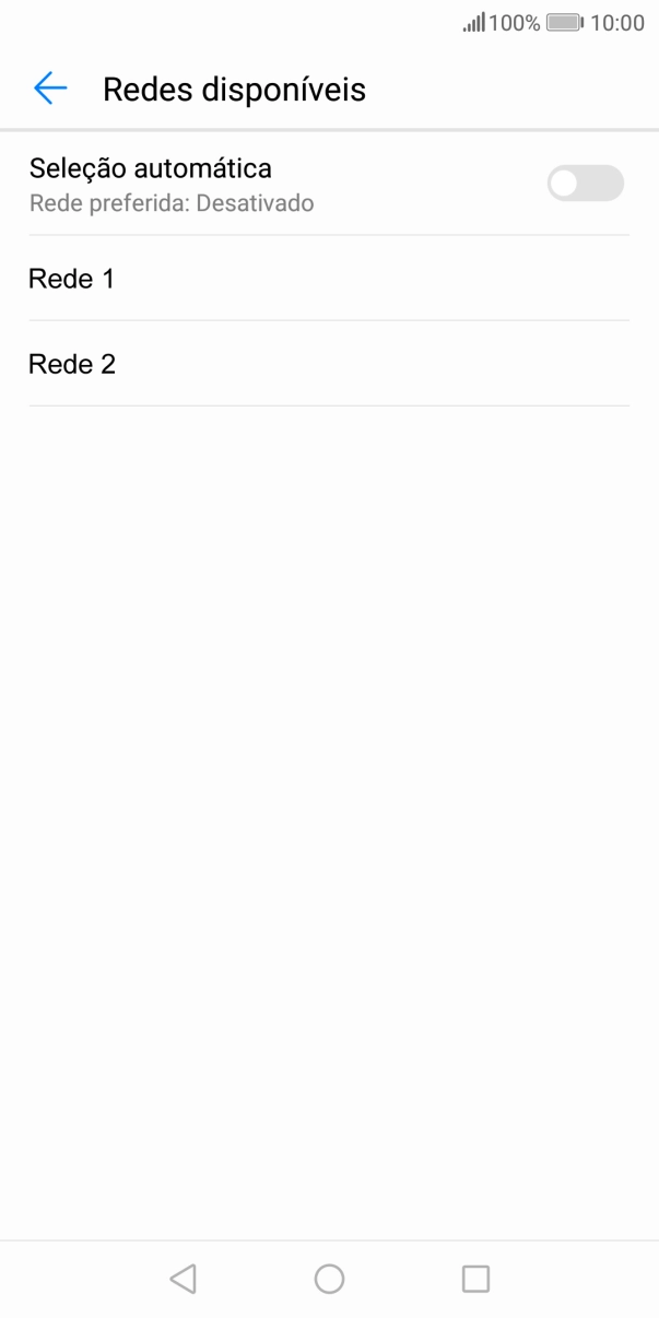 Prima a rede pretendida.