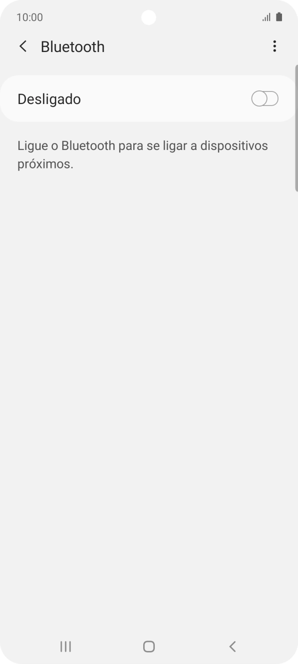 Prima o indicador para ativar a função.