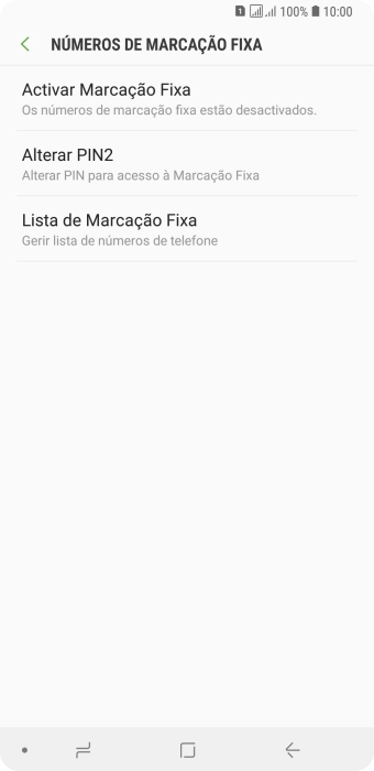 Prima Activar Marcação Fixa.