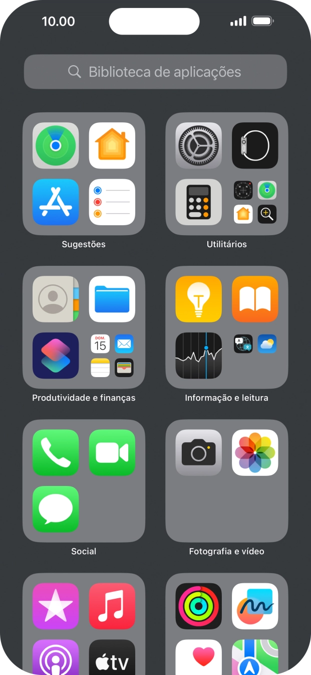 Prima a app pretendida.
