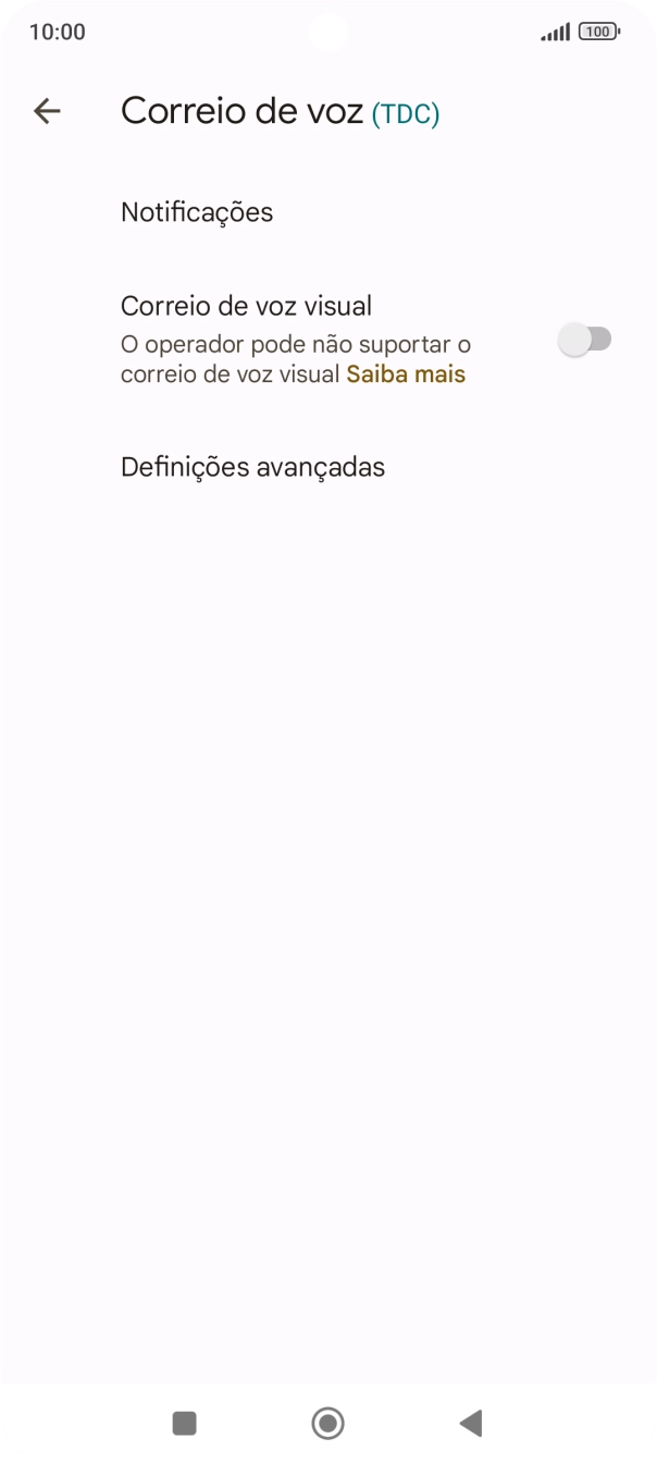 Prima Definições avançadas.